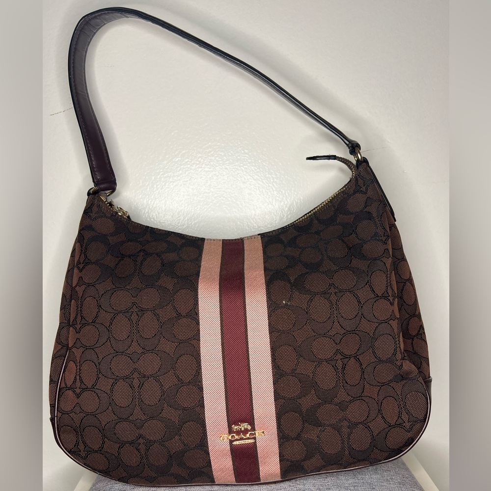 Coach Jacquard Shoulder Bag EUC sold